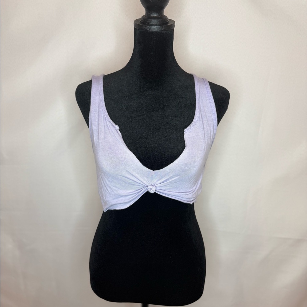 PrettyLittleThing Lavender Crop Top - Picture 1 of 1
